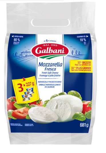 Image of Galbani Fresh Mozzarella 3-Pack *new bigger size! - 3 x 227 Grams